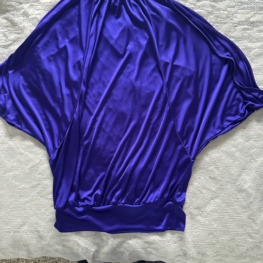 Express Rich Purple Blouse - Picture 2 of 4